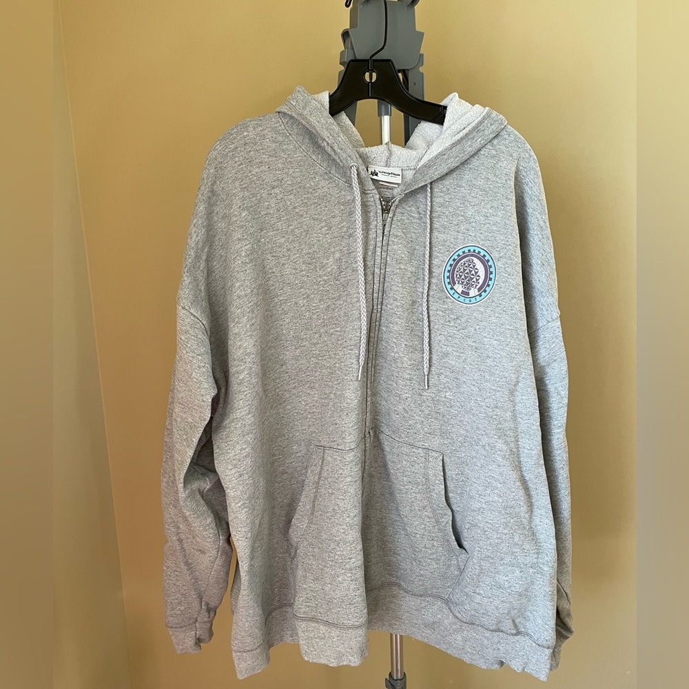 Disney Parks Epcot gray zipper jacket in a size 3x.